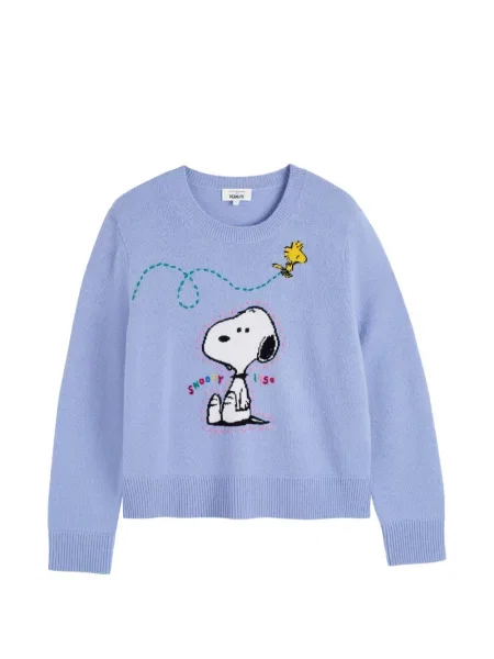 Pulover Chinti & Parker cu broderie albastru