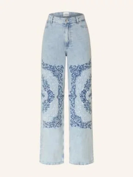 Claudie Pierlot Dżinsy Z Szerokimi Nogawkami blau