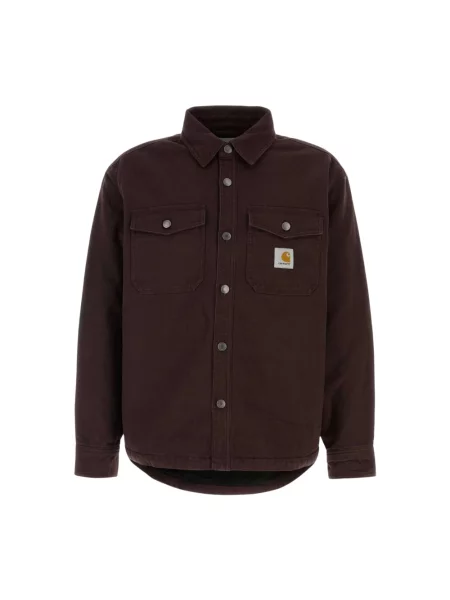 Kurtka koszulowa Carhartt Wip brązowa