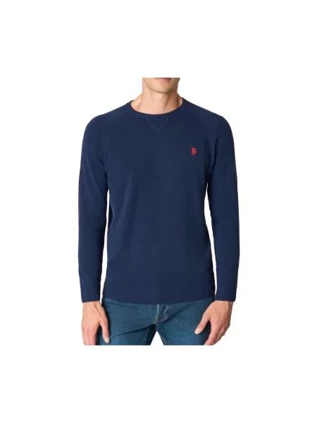 Sweter U.s Polo Assn. wełniany niebieski