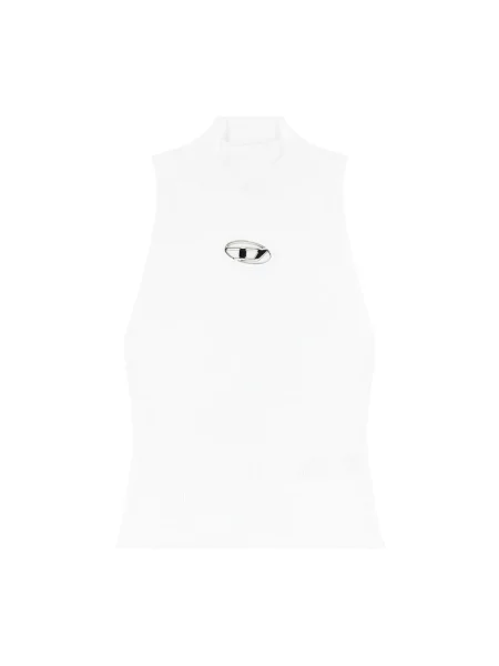 Top Diesel żakardowy biały