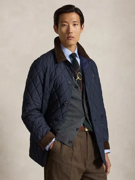Polo Ralph Lauren Prechodná bunda námornícka modrá