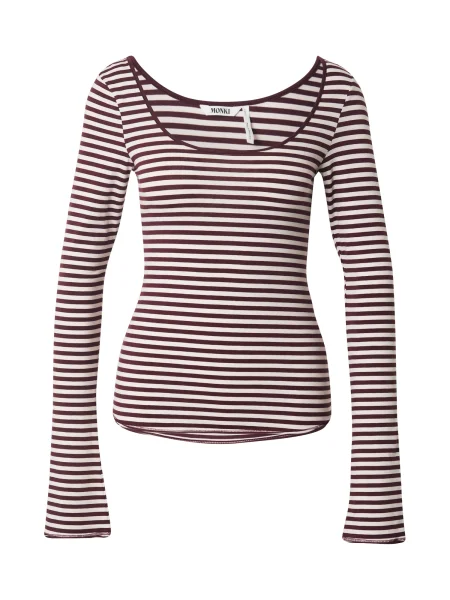 Monki Tričko rosé biela