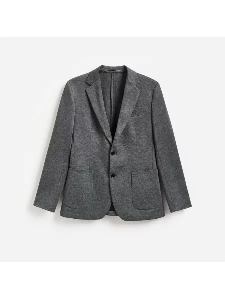Reserved Slim fit blézer sötétszürke