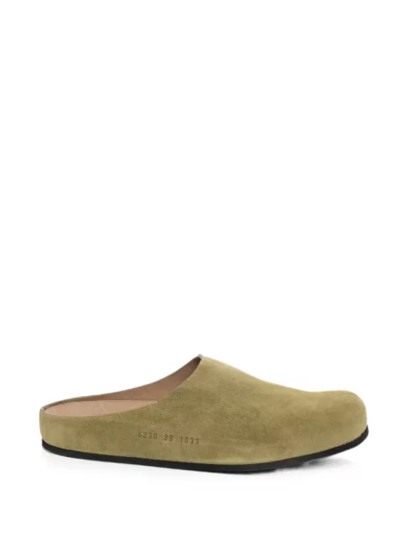 Chiloți Common Projects din piele de căprioară slip-on verde