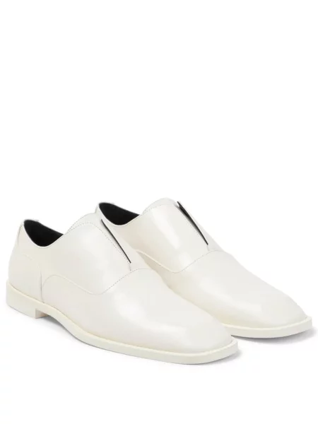 Pantofi loafer Victoria Beckham din piele alb