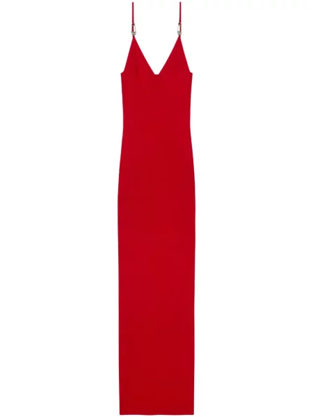 Rochie midi Versace până la genunchi de costum roșu