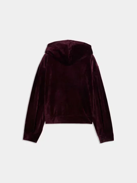 Дитяче Худі PUMA Ess Elevated Velour Relaxed комбінований верх червоний