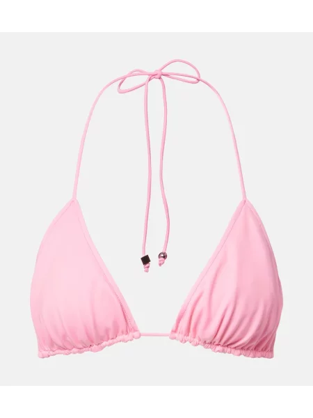 Top Jacquemus cu mărgele roz