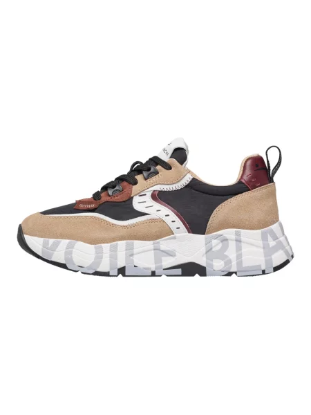 Sneakersy Voile Blanche skórzane beżowe