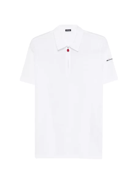 Tricou polo Kiton alb