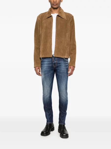 Blugi Dsquared2 cu 5 buzunare albastru