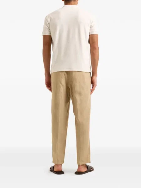 Tricou polo Orlebar Brown scurt maro