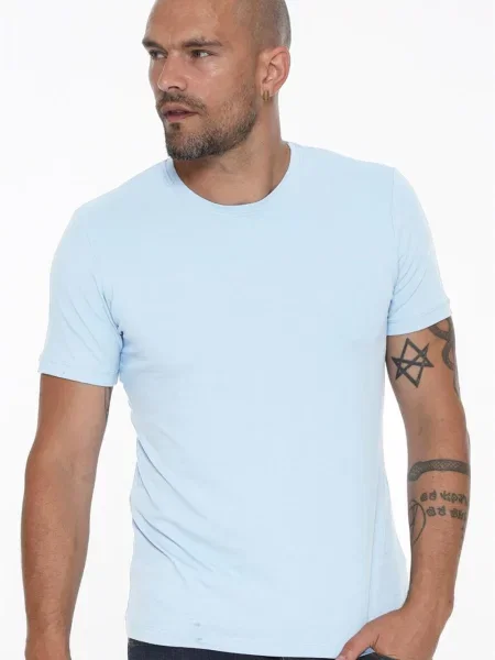 С яка колоездене тениска Dewberry синьо