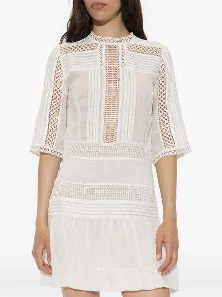 Rochie mini Marant Etoile tricotate alb