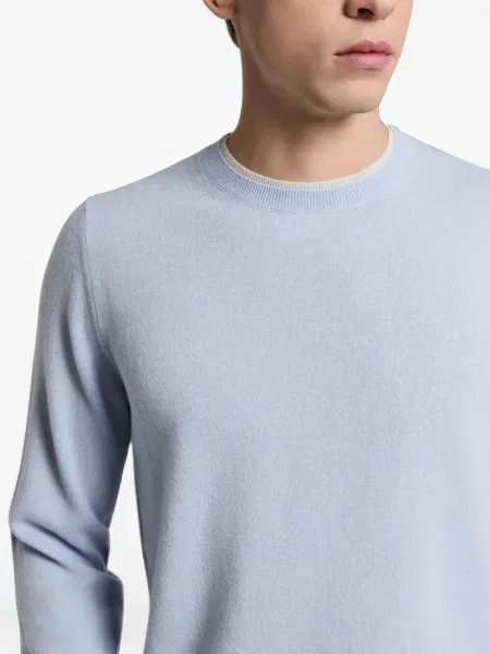 Pulover Peserico cu decolteu rotund albastru