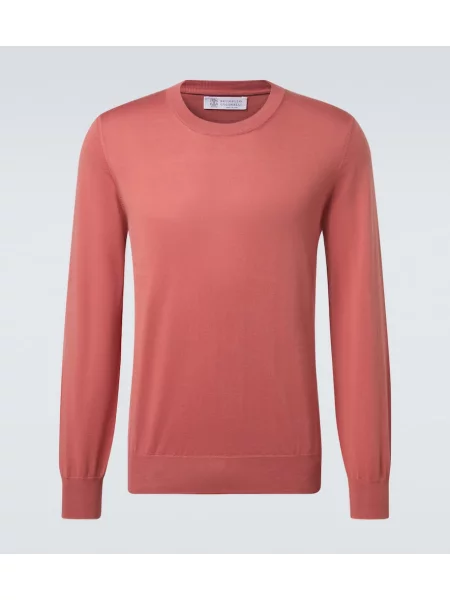 Pulover Brunello Cucinelli alb