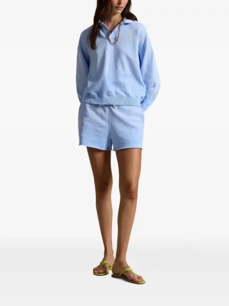 Μικρός πλεκτά σορτς Polo Ralph Lauren με κέντημα λευκό