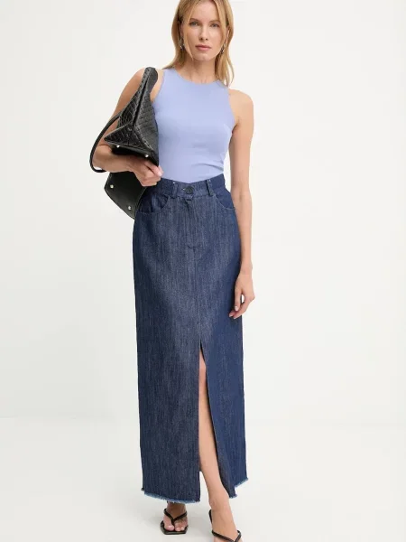 Jeans krilo Answear.LAB modra