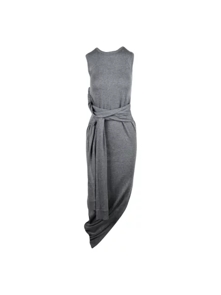Długa sukienka maxi Jw Anderson wełniana szara