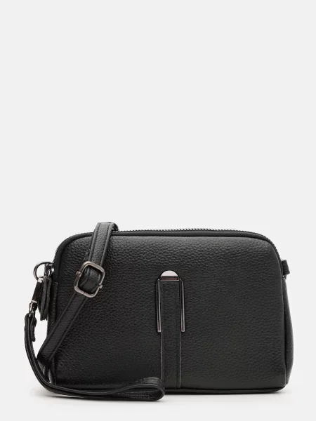 Кожаный клатч Borsa Leather черный