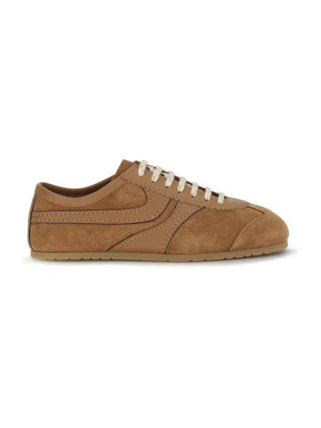 Sneakersy Dries Van Noten zamszowe brązowe