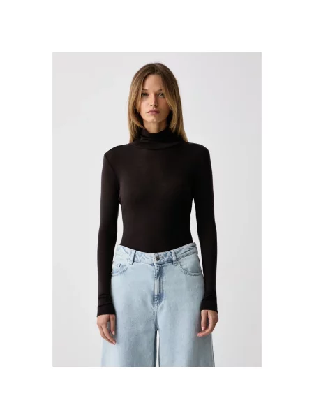 Sweter Gestuz z długim rękawem czarny