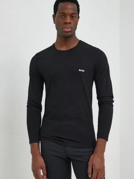 BOSS longsleeve multicolor gładki