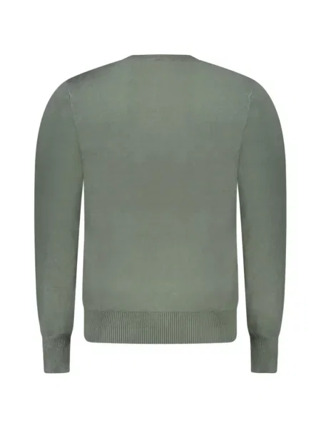Pulover Rifle cu broderie cu decolteu rotund verde