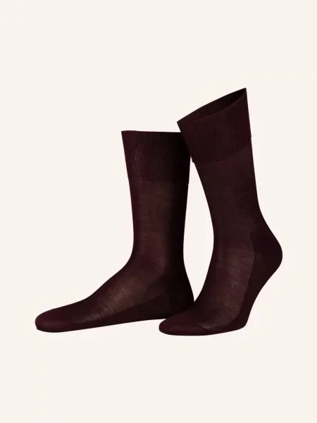 Falke Skarpety Luxury Pure Silk Z Jedwabiu rot czarne