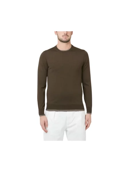 Bluza Paolo Pecora wełniana brązowa