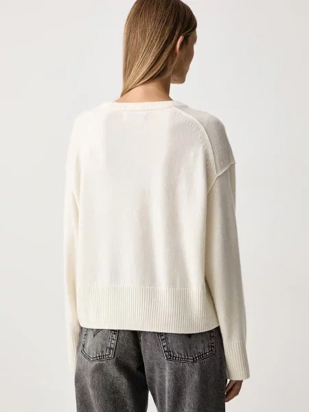 Marc O'Polo sweter wełniany beżowy