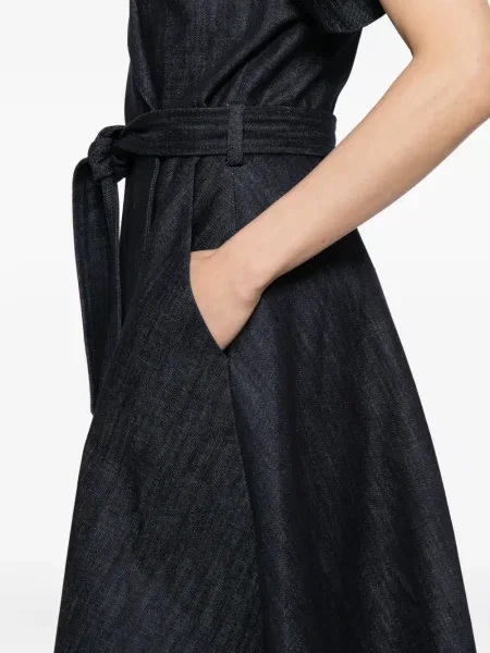 Rochie din denim Martin Grant de costum albastru