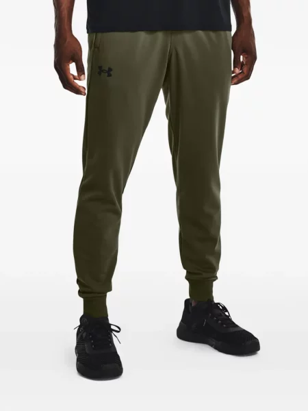Pantaloni Under Armour cu imagine alergare verde