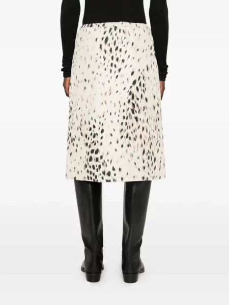 Fustă Moncler cu imagine cu model leopard