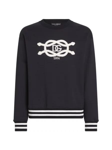 Hanorac Dolce & Gabbana cu broderie albastru