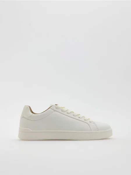 Кожаные кроссовки Reserved белые