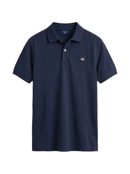 Μικρός polo Gant με αυτόγραφο μπλε