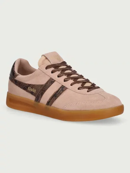 Gola Cyclone Snake Trainer sneakers pentru femei din piele întoarsă portocaliu