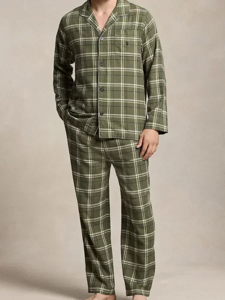 Polo Ralph Lauren piżama dwuczęściowa zielona