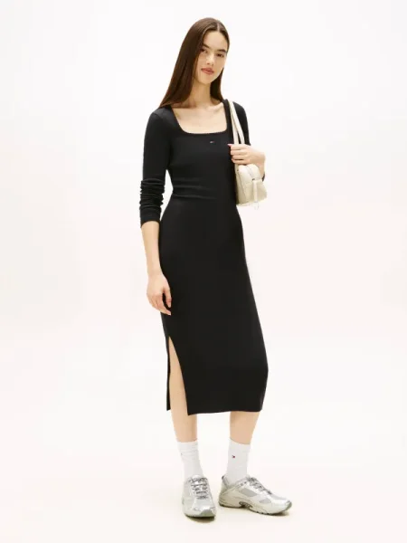 Tommy Jeans Rochie de zi negru
