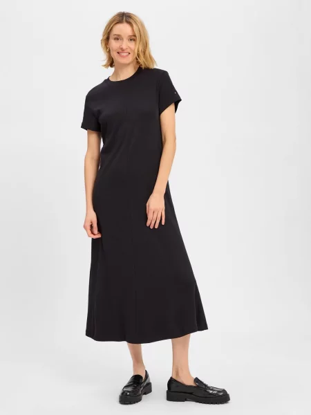 Tommy Hilfiger sukienka maxi rozkloszowana czarny