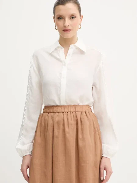 Silvian Heach cămașă cu in FARIN alb