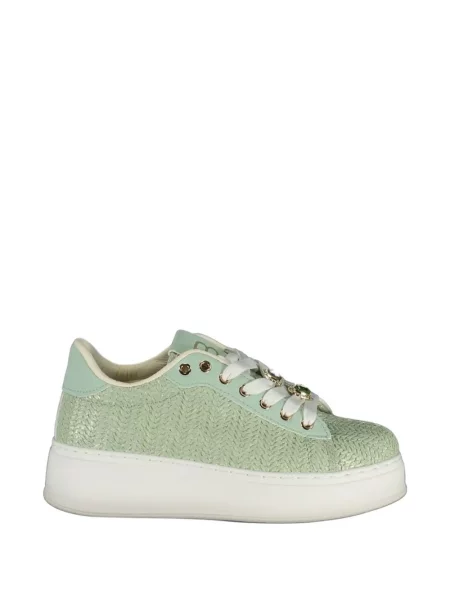 Sneakerși Laura Biagiotti cu platformă verde