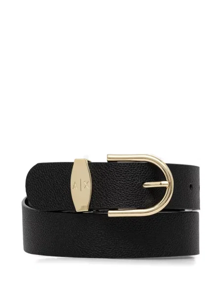 Curea Armani Exchange cu autograf negru