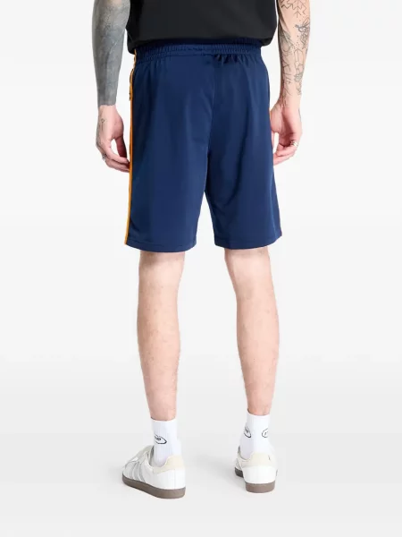 Běžecké pruhované prošívané tričko Adidas oranžové