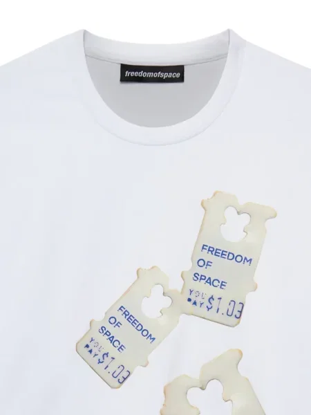 Tricou Freedom Of Space alb