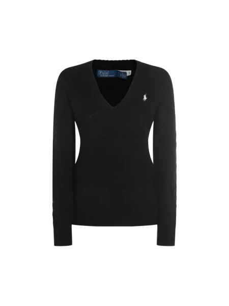 Dzianinowy sweter Ralph Lauren czarny