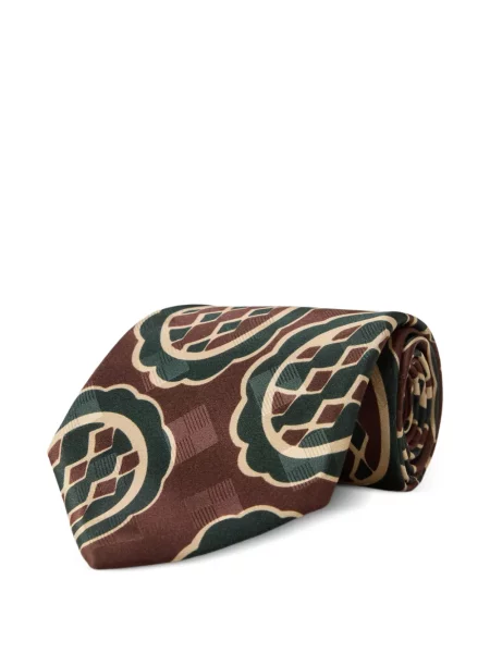 Cravată Ralph Lauren Rrl de mătase cu imagine cu imprimeu geometric roșu