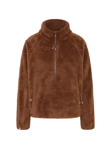 Hanorac din fleece The Upside din fleece maro